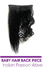 Sensual 100% Indian Remi Human Hair Baby Hair Back Piece Indian Passion Wave