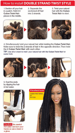 FreeTress Equal Cuban Twist Braid – 16 Zoll (41 Cm), Synthetische Zöpfe Für Havana-Look