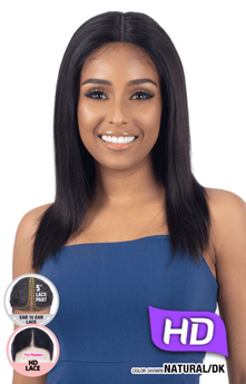 Shake-N-Go girlfriend 100% Virgin Human Hair HD Lace Front Wig Straight 18"