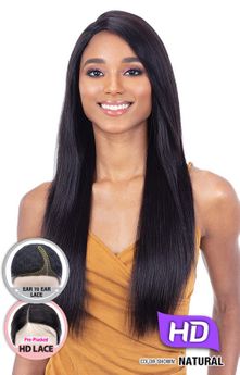 Shake-N-Go girlfriend 100% Virgin Human Hair HD Lace Front Wig Straight 24"