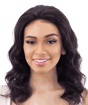 Shake-N-Go girlfriend 100% Virgin Human Hair Lace Frontal Wig Loose Deep 14" GF-L14