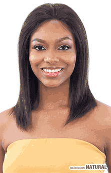 Shake-N-Go girlfriend 100% Virgin Human Hair Lace Frontal Wig Straight 14" GF-S14