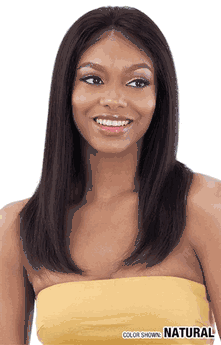 Shake-N-Go girlfriend 100% Virgin Human Hair Lace Frontal Wig Straight 18" GF-S18
