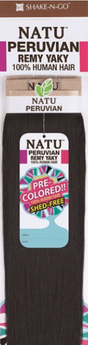 Shake N Go Natu Peruvian Remy Yaky 100% Human Hair Weave 14 Inch