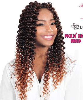 SuperLine Easy Crochet Interlock Pick N' Drop Water Wave Braid