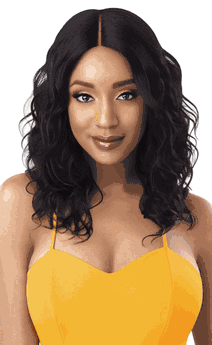 The Daily Wig 100% Unprocessed Human Hair Lace Part Wig Curly 20"