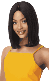 The Daily Wig 100% Unprocessed Human Hair Lace Part Wig Layer Bob 16"