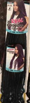 Urban Beauty Naturall Crochet Loop 2X REAL Goddess Locs Curl 24"