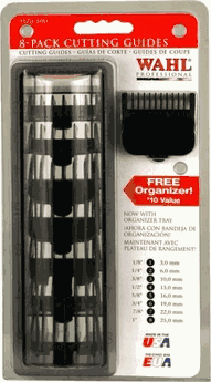Wahl 8pc Attachment Comb Set Black WA3170500