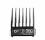 WAHL Professional METAL CLIP Attachment Combs Set Black #1 1/8"