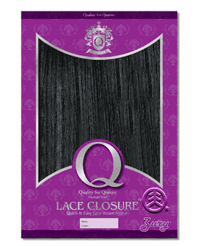 Zury Q Lace Closure Human Hair Blend 10" 15" 18"