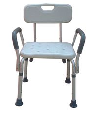 Bath Bench Adj Ht. w/Back-KD w/Remov Padded Arms (Drive)