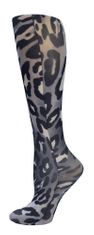 Complete Med Fashion Line Socks 8-15mmHg Grey Leopard