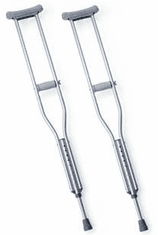 Crutches Alum Adjustable  (pr) Youth  Medline