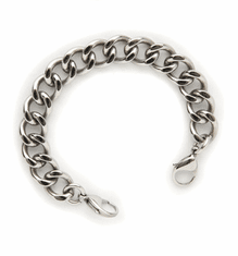 Fancy Men's ID Bracelet Stainless Steel Chain