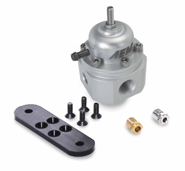 AEM Adjustable Fuel Pressure Regulator Red/Silver/Blue 02+ RSX / 02+ EP3 P/N 25-302