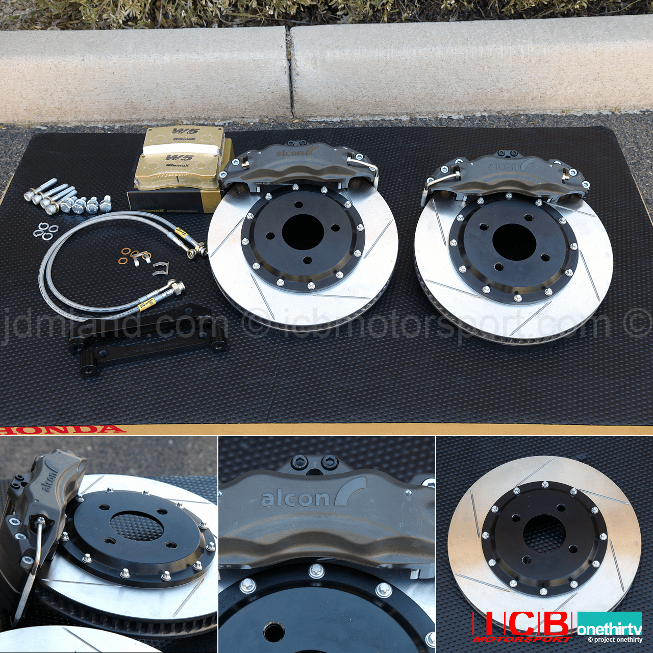 Alcon Forged Calipers w/ 295mm/11.6" Rotors | Brake Kit 5X114.3 Civic EG2/6/9 EJ1 EK3 EK4 EK9 Integra DC2 