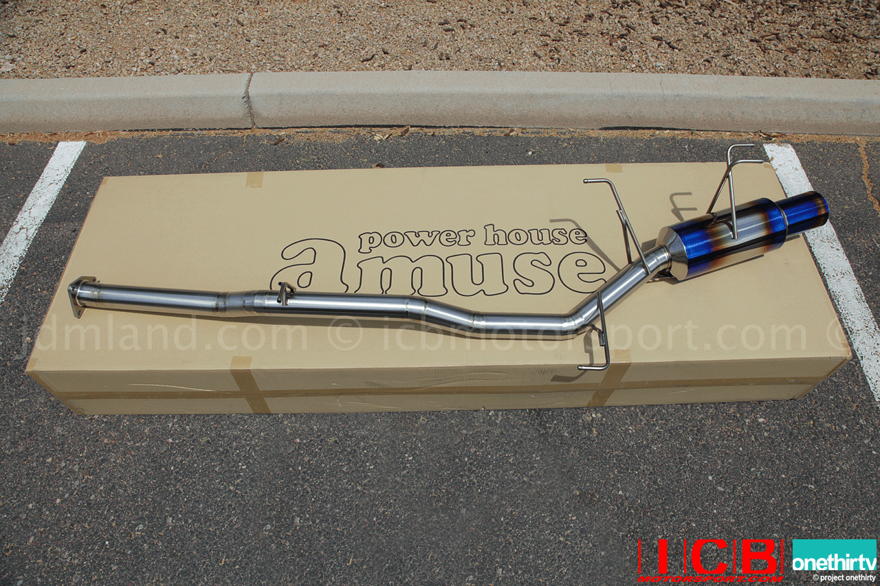 Amuse R1 Titan Non Resonated Single Titanium Exhaust Honda S2000 AP1 AP2