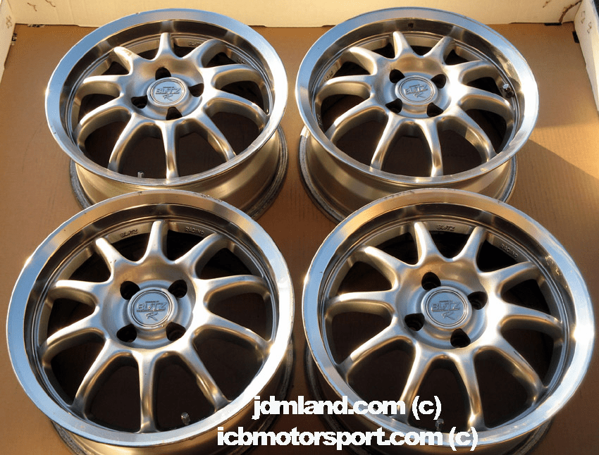 Blitz Type 01R Silver w/ Polished lip 15" 4X100 - SOLD
