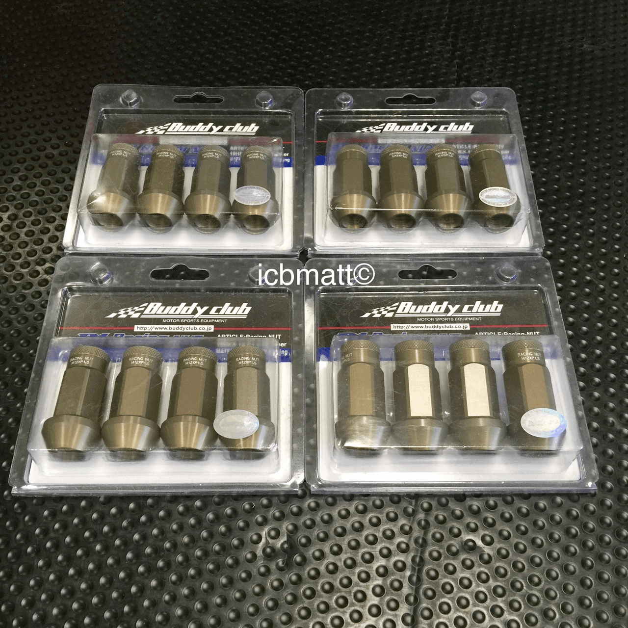 Buddy Club 50mm Aluminum Hex Lug Nuts 12x1.50mm - 4Lug (16pcs.)