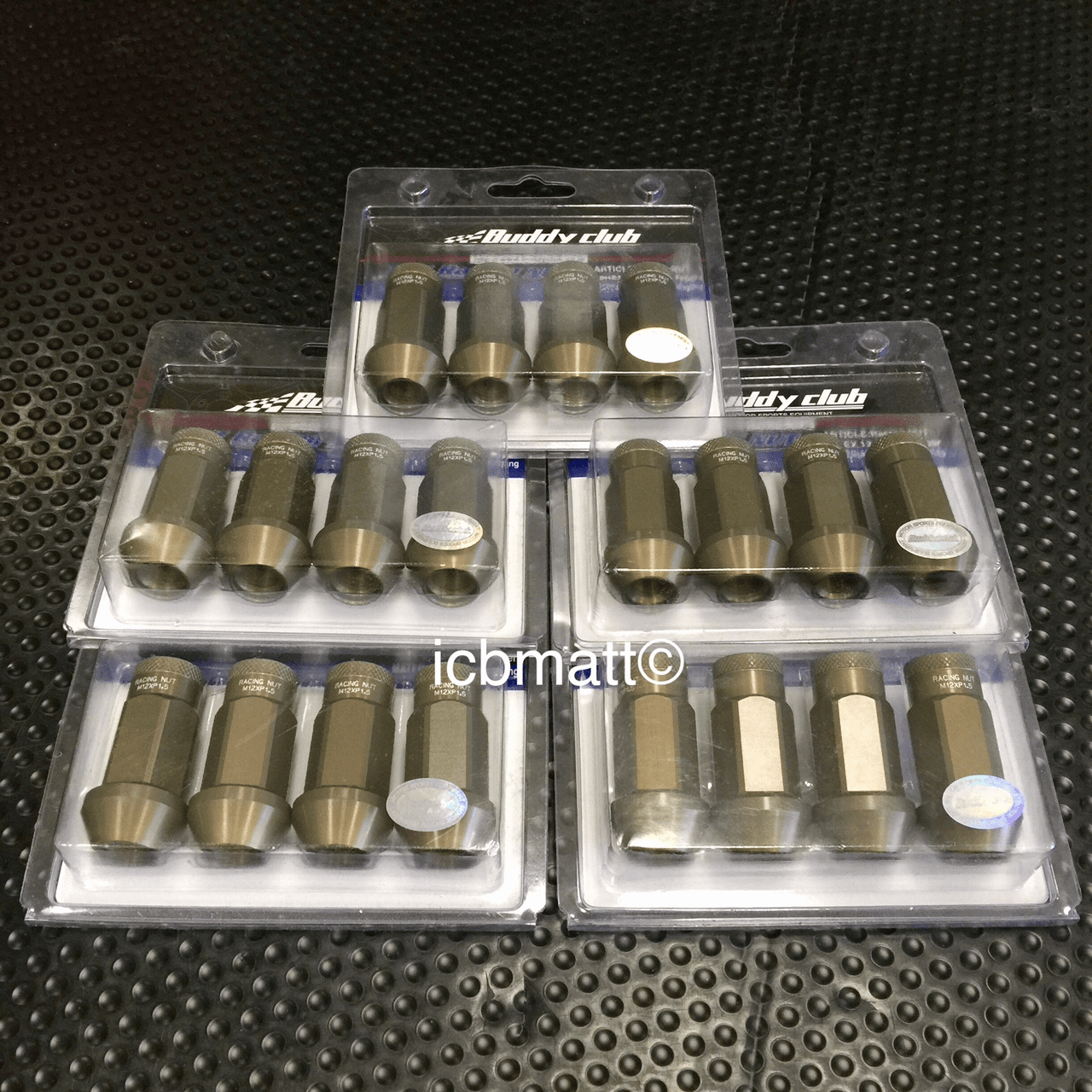 Buddy Club 50mm Aluminum Hex Lug Nuts 12x1.50mm - 5Lug (20pcs.)