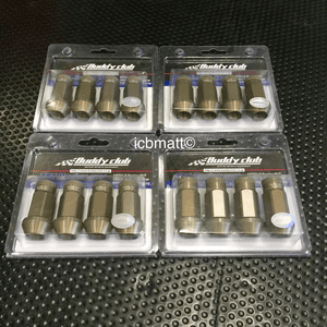 Buddy Club 50mm Aluminum Hex Lug Nuts 12x1.50mm - 4Lug (16pcs.)