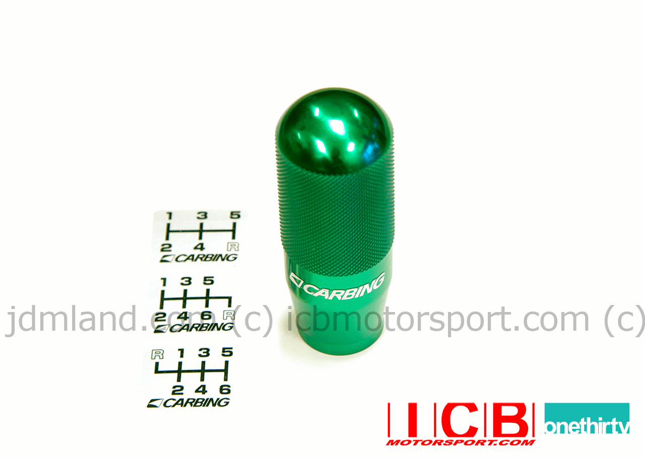Carbing High Grip Aluminum Shift Knob M10x1.5mm Honda Green