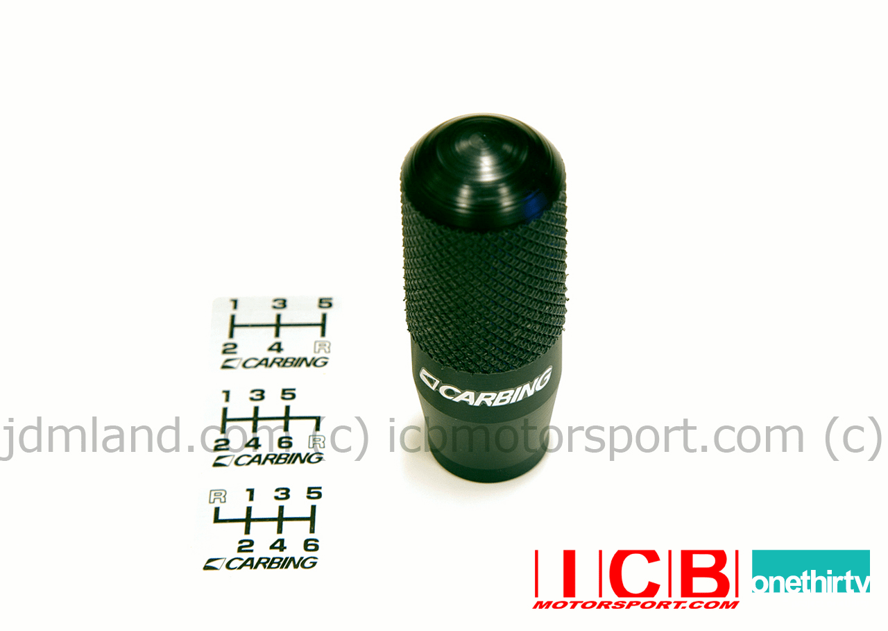 Carbing High Grip Duracon Shift Knob M10x1.5mm Honda Black