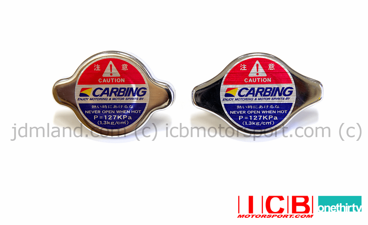 Carbing High Performance Radiator Caps Type A Type B