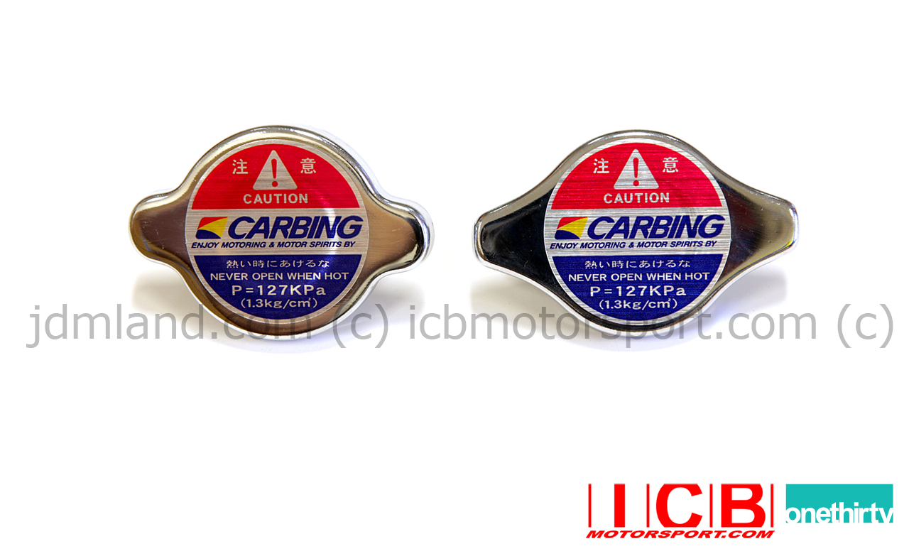 Carbing High Performance Radiator Caps Type A Type B
