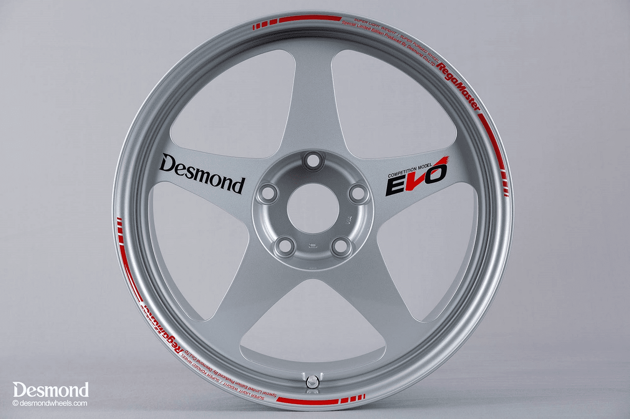 Desmond Regamaster EVO II 17X8 +38 18X10 +35 Offset 5X114.3 NSX NA1/NA2 Gloss Silver Pre-Order