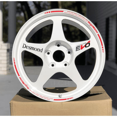 Desmond Regamaster EVO II 17X8 +38 18X10.5 +45 Offset 5X114.3 NSX NA1/NA2 Gloss White Satin Black Bright II 