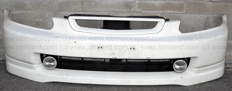 EK9 Civic Type R 96-98 - CTR Front Bumper w/ Grille and Lip Spoiler and Round Fog Light Kit (SOLD)