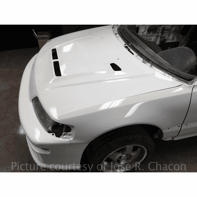 Feels Honda TwinCam FRP Aero Hood CRX EF8 Civic EF9 SiR With JDM Front End Conversion Pre-order
