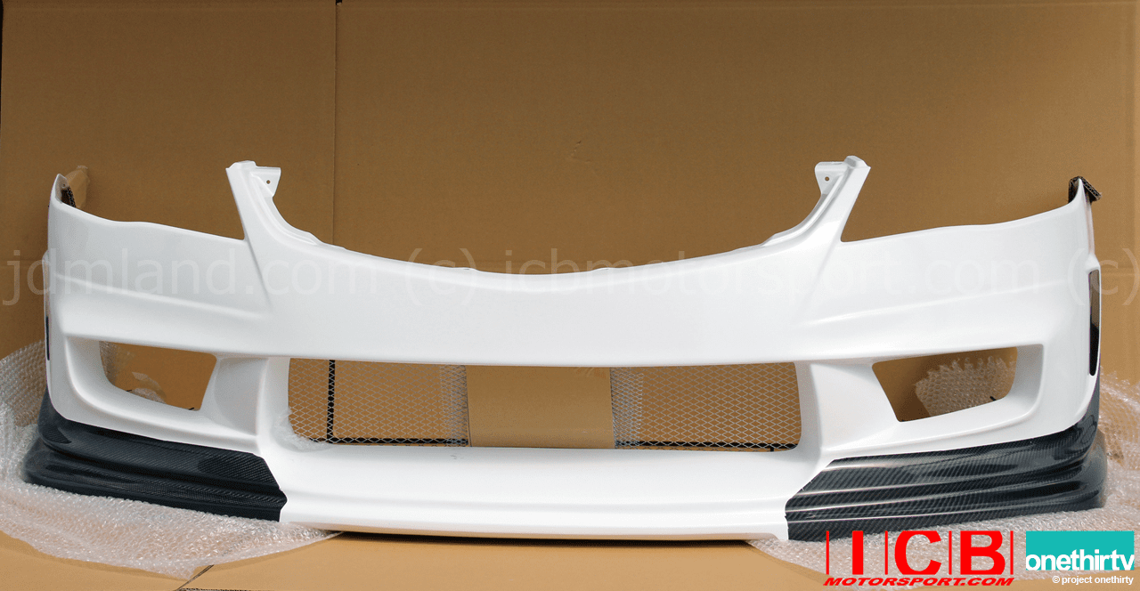 Feels Honda TwinCam JDM Civic FD2 Front Aero Bumper Carbon Accents Pre-Order