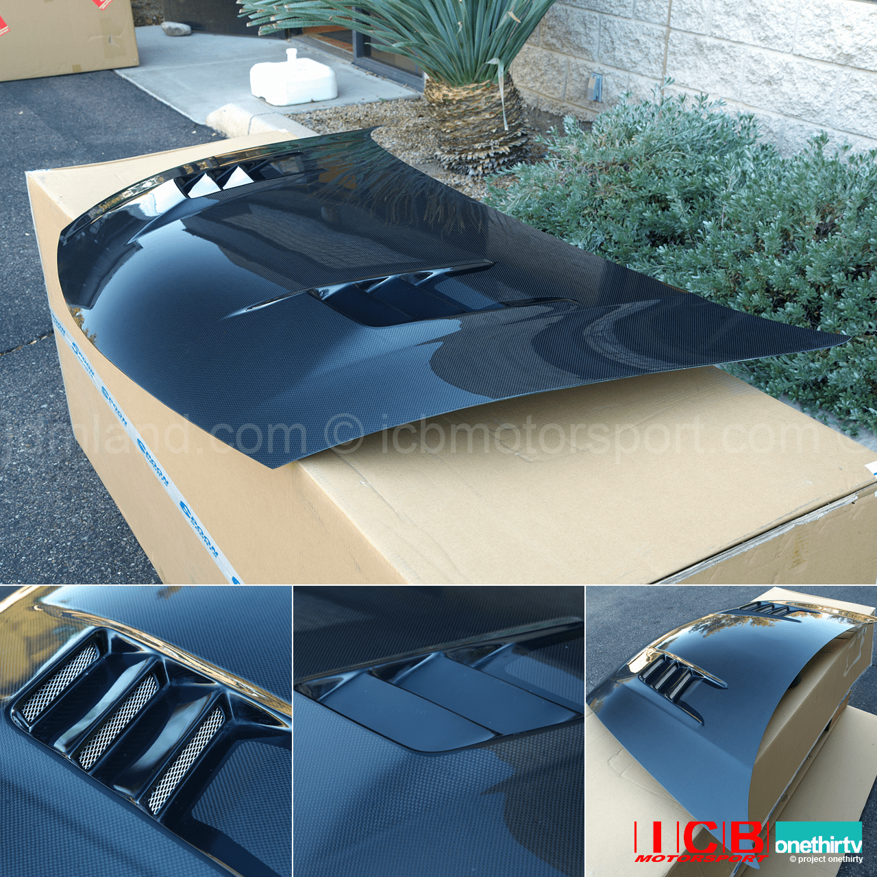 Feels Honda TwinCam JDM Civic FD2 Type R Vented Aero Bonnet Carbon