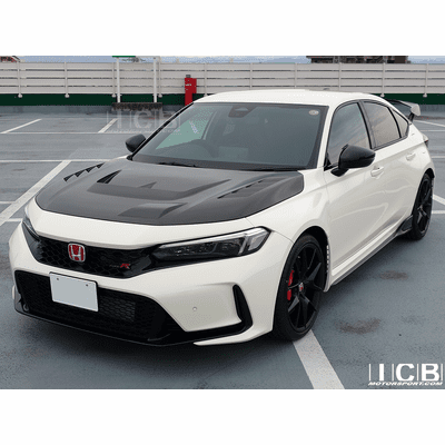 First Molding Super Aero Vented Hood FL5 Civic Type R 2022-25 FRP / Carbon / FRP with Kevlar / Carbon Fiber