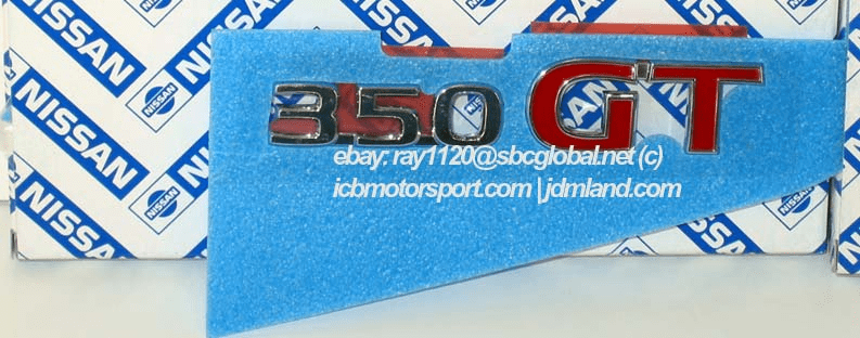 G35 Skyline "350 GT" Emblem