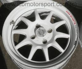 Gab White 15" w/ center caps 4X100 - SOLD