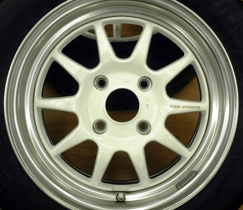 Gab White 15" with Polished Lip 4X114.3