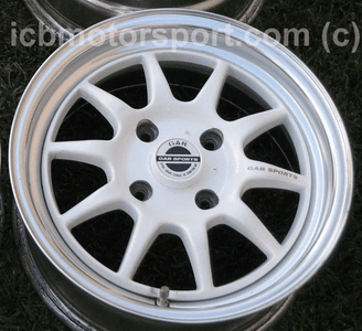 Gab White with Polished Lip 15" (4X114.3) Mint Condition (SOLD!)