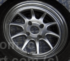 Gabs Silver with Polished lip 16" 4X114.3 Rare!