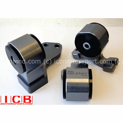 Hasport EFB2 Billet B Series Hydro Tranny Mount Kit 88-91 Civic / CRX - Gunmetal