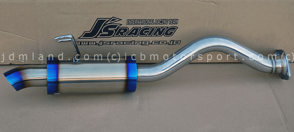 J's Racing C304 Stainless Steel Axle Back 60R w/ Dolphin Tip DC5 In Stock - Discontinued 