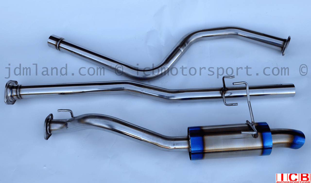 J's Racing C304 Stainless Steel Cat-Back 60RS w/ Dolphin Tip Civic EG6 SiR EMS Version