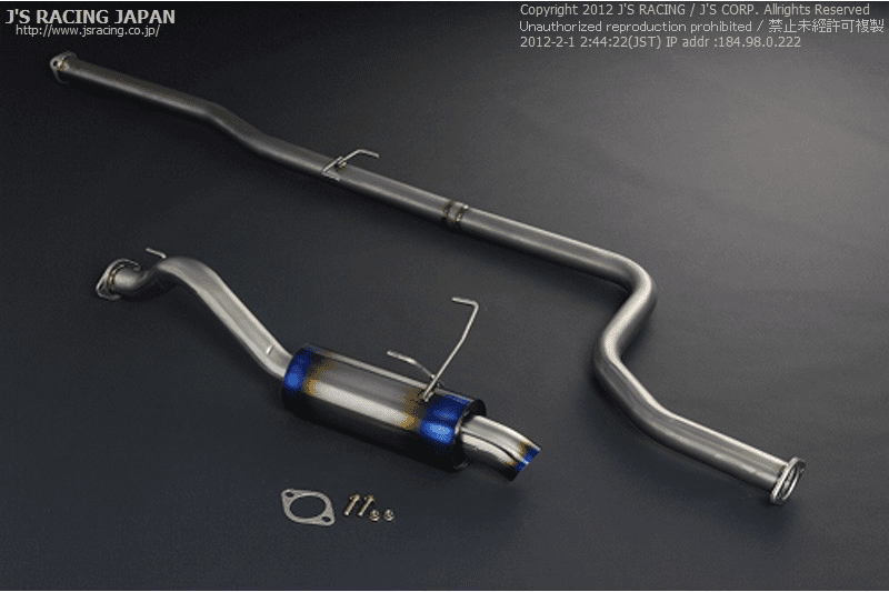 J's Racing C304 Stainless Steel Header-Back 60RR w/ Dolphin Tip Civic EK9 Type R B16B Hatchback