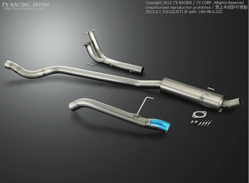 J's Racing C304 Stainless Steel Header-Back 70RR w/ Dolphin Tip Integra RSX DC5 Type R K20A