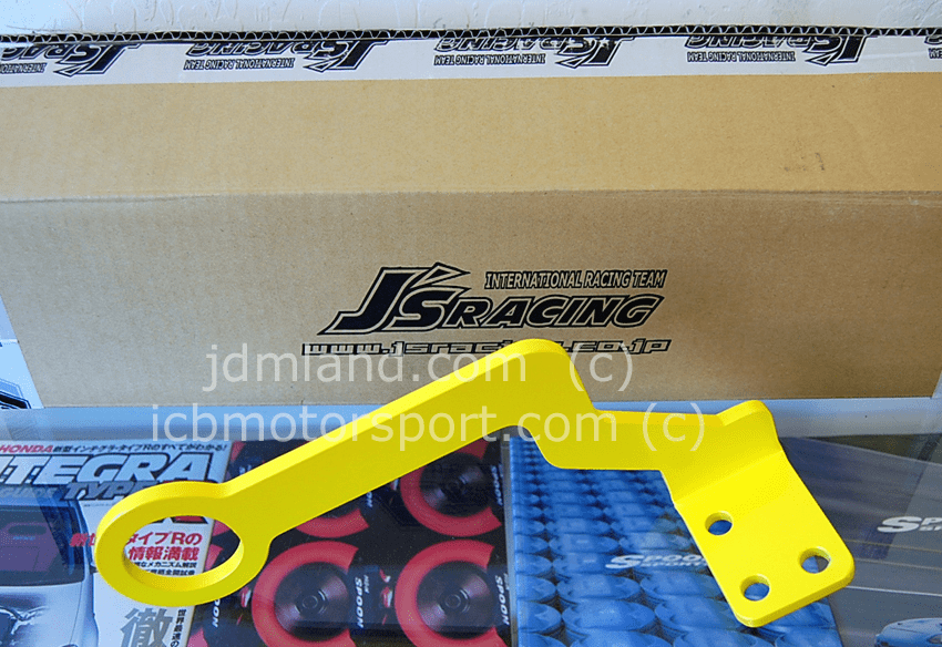 J's Racing Front Tow Hook Honda Civic EK4 EK9 96-00 Yellow