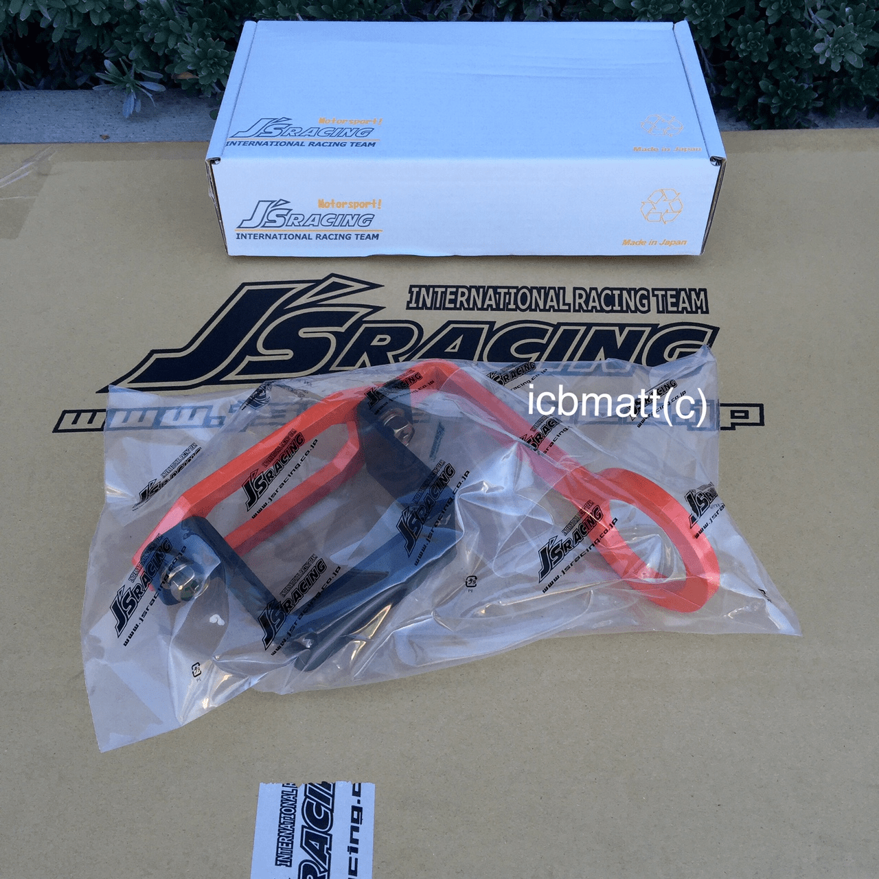J's Racing Front Tow Hook Honda Civic EK9 96-00 Orange