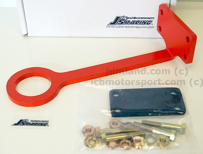 J's Racing Front Tow Hook JDM Integra DC2 DB8 Orange